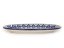 Oval Plate 22 cm (8")   Blue Leaves