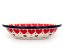 Soap Dish with Holes 14 cm (6")   Red Hearts