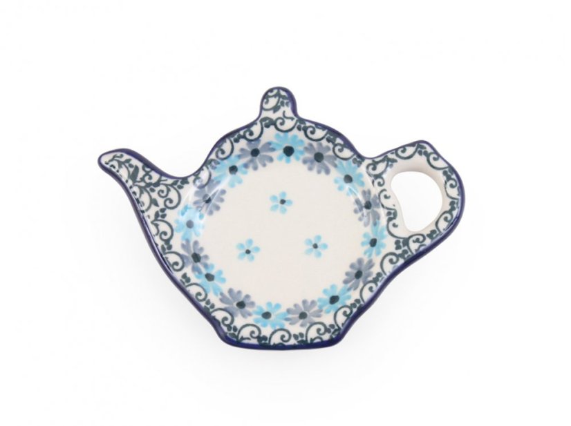 "Jug" Teabag Plate   Turquoise