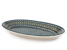 Platten Oval 45 cm   Aztec Sonne grüne