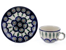 Cup with Saucer 0,1 l (4 oz) Peacock