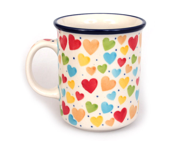 Mug CLASSIC 0,3 l (10 oz)   Colorful Hearts UNIKAT