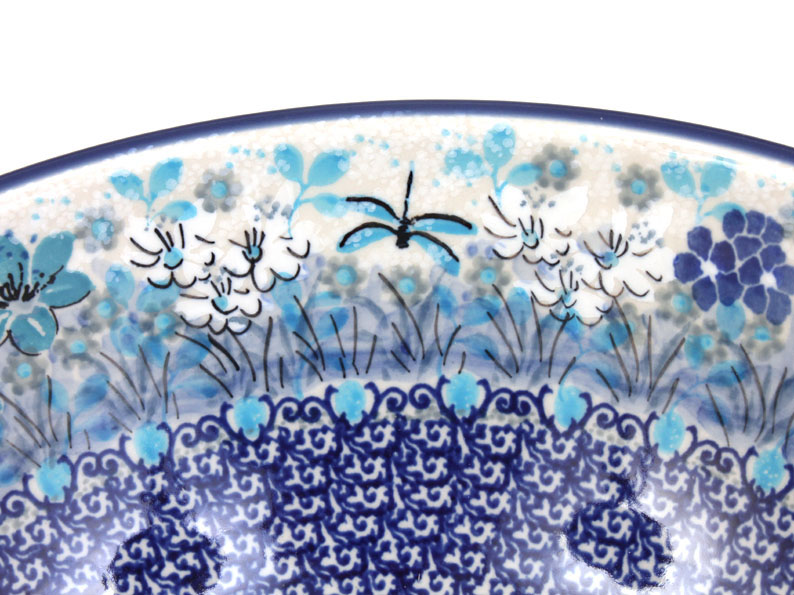 Bowl CLASSIC  28 cm (11")   Blue Summer UNIKAT