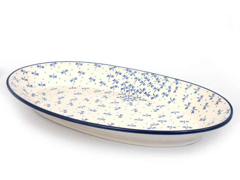 Oval Platter 45 cm (18")   Damselfly