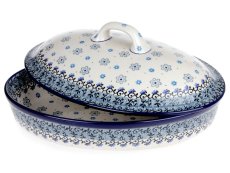 Oval Baking Dish with Lid 31 cm (12") Cloudy