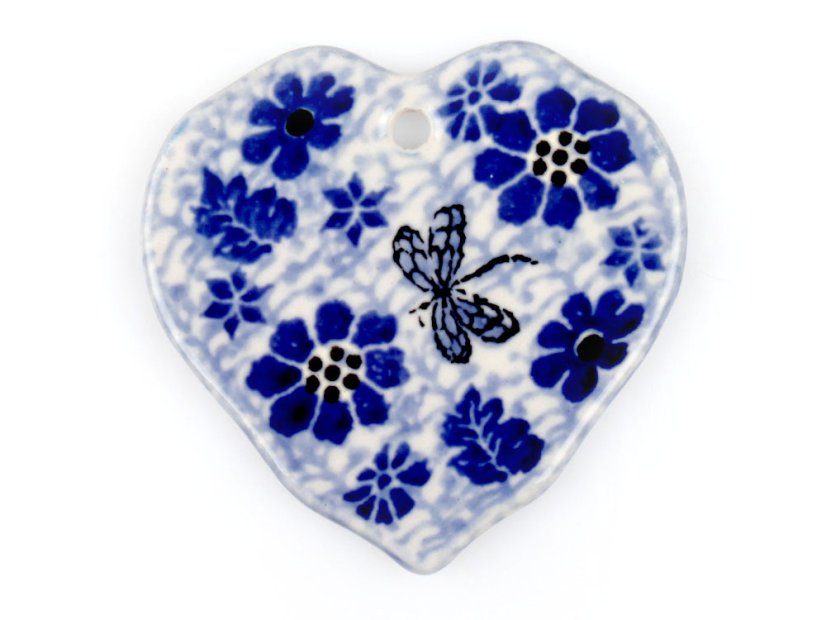 Heart Ornament   Dragonfly