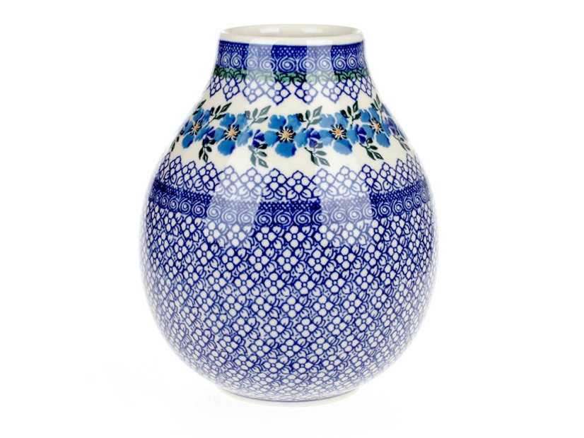 váza 19 cm   Modrá růže