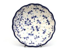Wellenrandschale 12 cm   Libellen