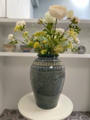Vase 32 cm   Aztec Sonne grüne