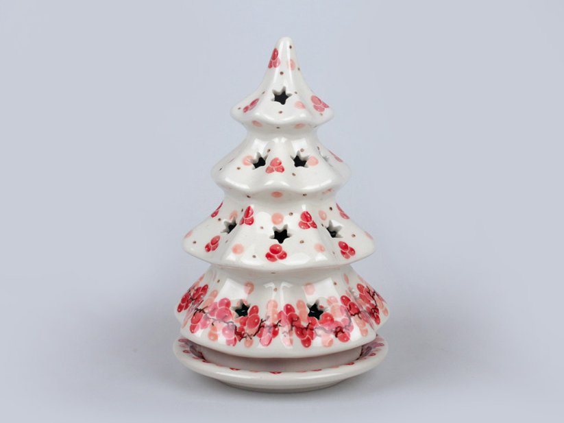 Tree Candle Holder 15 cm (6")   Cranberries