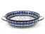 Round Baking Dish 31 cm (12")   Blue Leaves