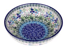 Low Bowl  17 cm (7")   Violets UNIKAT
