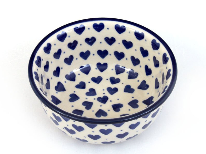 Bowl 13 cm (5")   Blue Hearts