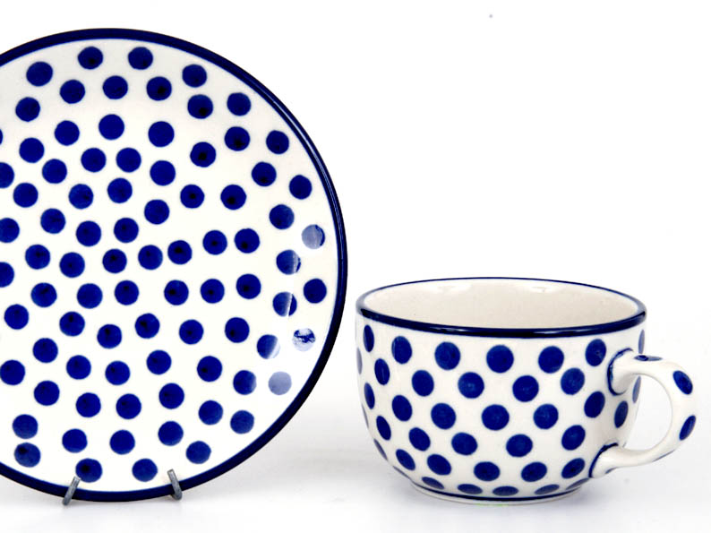 Tasse mit Untertasse 0,2 l   Punkte