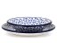 Shallow Plate 25 cm (10")   Blue Confetti