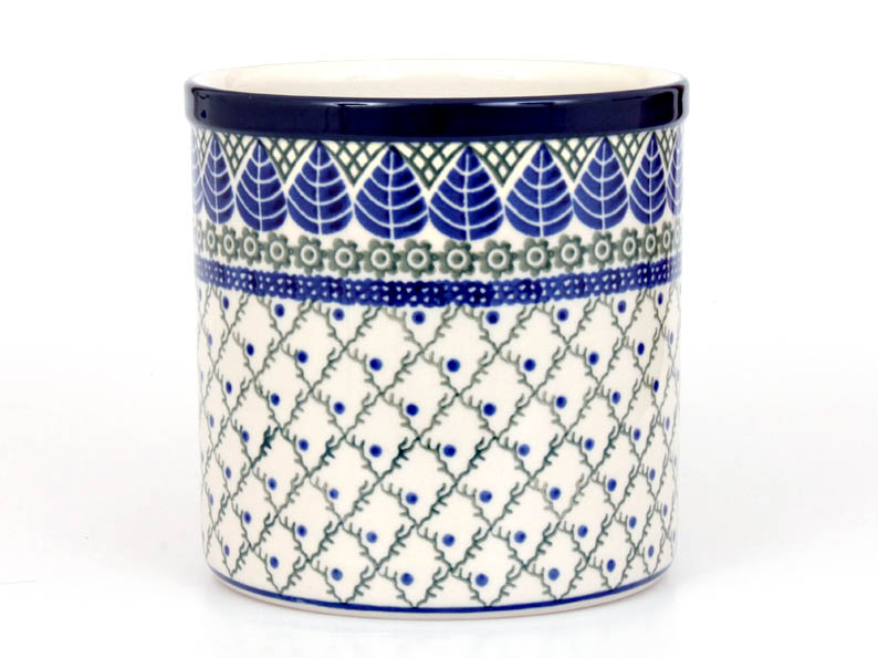 dóza 15 cm   Modré listy
