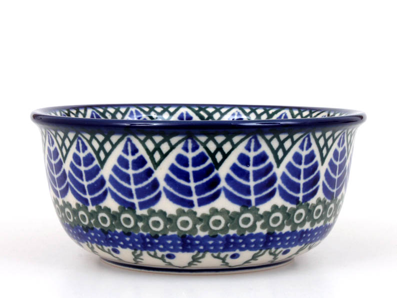 Schüssel 13 cm   Blaue Blätter