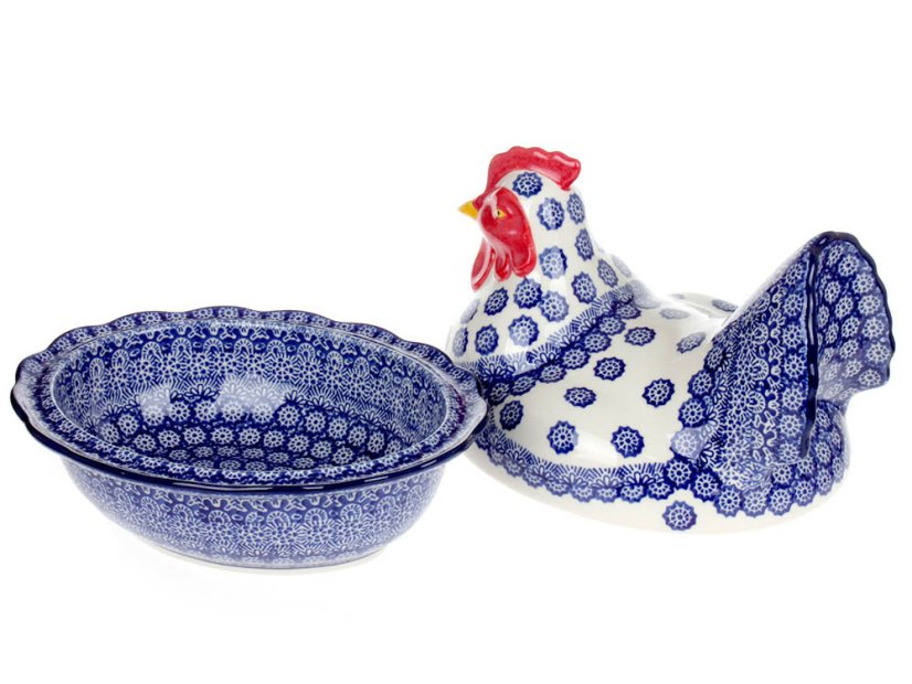 dóza slepice   Krajka