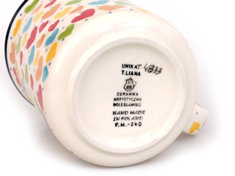 Mug CLASSIC 0,4 l (15 oz)   Colorful Hearts UNIKAT