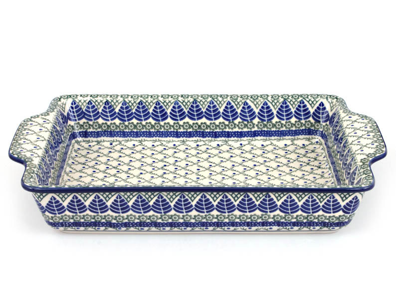 zapékací mísa 39 cm   Modré listy