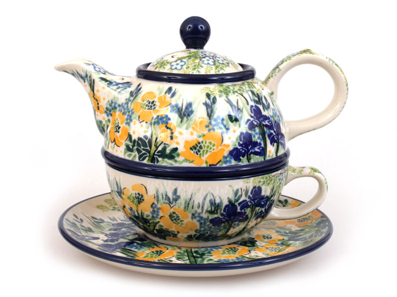 One-cup Teapot 0,6 l+0,25 l   Iris UNIKAT