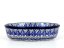 Auflaufform Oval 21 cm   Blaue Blätter