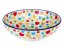 Low Bowl  17 cm (7")   Colorful Hearts UNIKAT