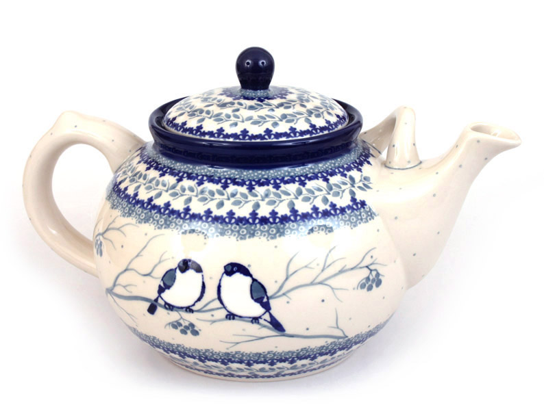 Teapot 1,8 l (62 oz)   Titmouses in Winter UNIKAT