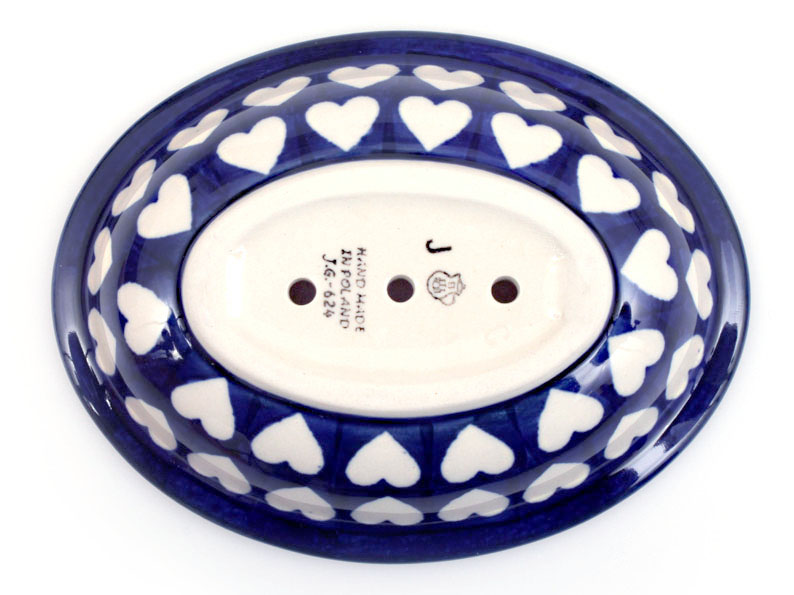 mýdelnička s otvory 14 cm   Srdce
