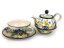 One-cup Teapot 0,6 l+0,25 l   Iris UNIKAT