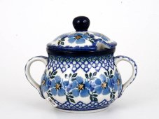 Zuckerdose   Blaue Rose